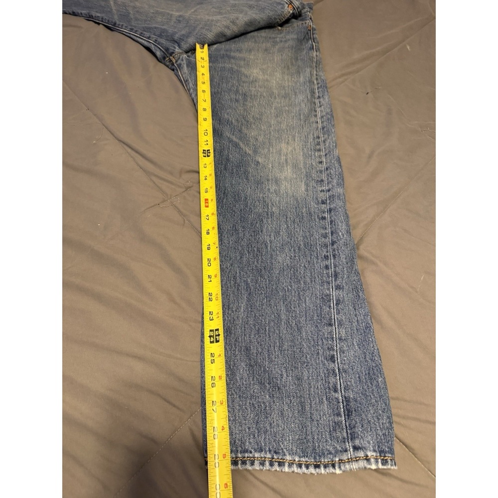 Levis 501 Jeans 36x29 Blue Regular Straight Stonewash Red Tab Denim - Picture 7 of 9